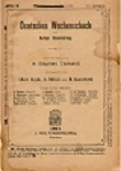 DEUTSCHES WOCHENSCHACH / 1901 vol 17, no 1    p.1-6